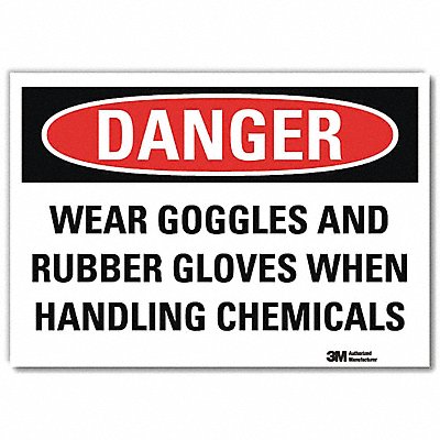 LYLE U32057RD14X10 Danger Sign 10inx14inReflective Sheeting