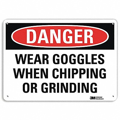 LYLE U32060NP14X10 Danger Sign 10 in x 14 in Plastic