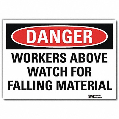 LYLE U32078RD10X7 Danger Sign 7 in x 10 in Reflective Sheeting