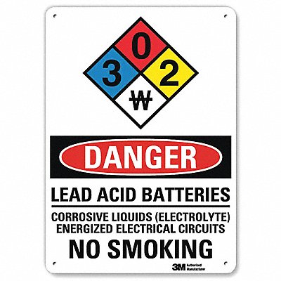 LYLE U32083NP7X10 Danger Sign 10 inx7 in Plastic