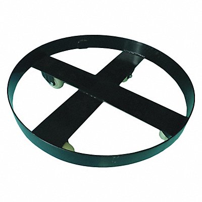 WESTWARD 34NK68 Drum Dolly 400 lb Steel Black