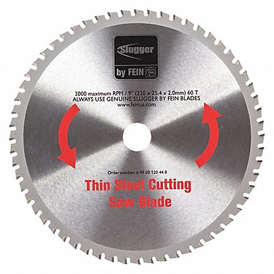 FEIN MCBL09TS Circular Saw Blade 9 in Blade 60 Teeth