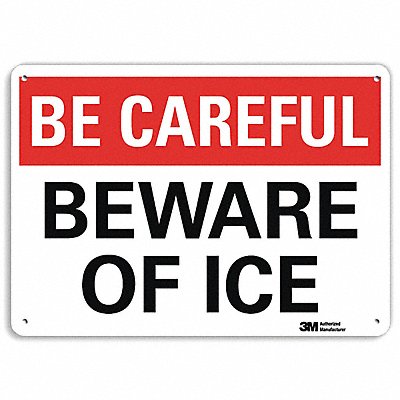 LYLE U71004RA10X7 Safety Sign 7 in x 10 in Aluminum