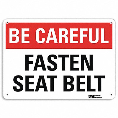 LYLE U71013RA10X7 Safety Sign 7 in x 10 in Aluminum