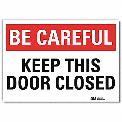 LYLE U71020RD14X10 Safety Decal 10x14in Reflective Sheeting