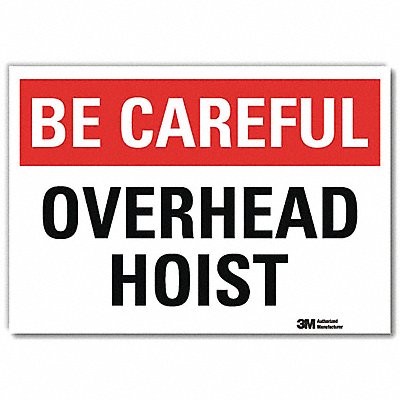 LYLE U71024RD10X7 Safety Decal 7 in x 10 in Reflective Sheeting