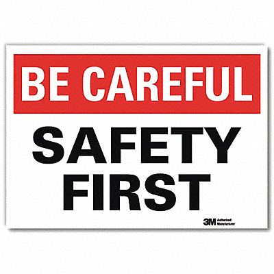 LYLE U71028RD14X10 Safety Decal 10in x 14in Reflective Sheeting