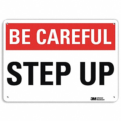 LYLE U71039NA14x10 Be Careful Sign 10 in x 14 in Aluminum