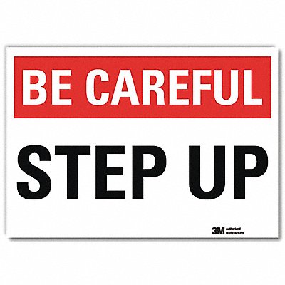LYLE U71039RD7X5 Safety Decal 5 in x 7 in Reflective Sheeting