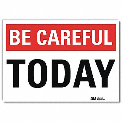LYLE U71049RD7X5 Safety Decal 5 in x 7 in Reflective Sheeting