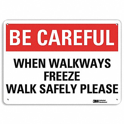 LYLE U71057RA10X7 Safety Sign 7 in x 10 in Aluminum