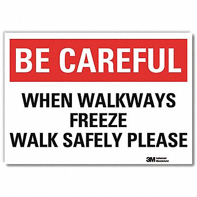 LYLE U71057RD7X5 Safety Decal 5 in x 7 in Reflective Sheeting