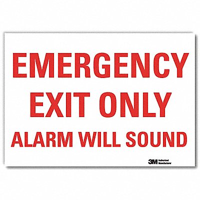 LYLE U71085RD10X7 Emrgncy Sign 7x10in Reflective Sheeting