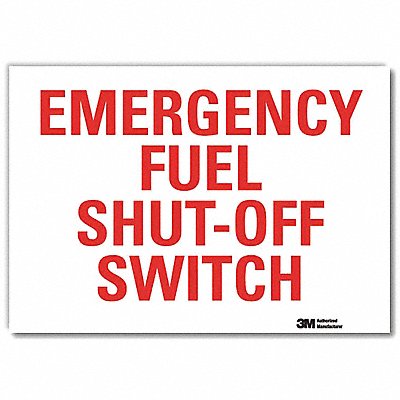 LYLE U71110RD10X7 Safety Decal 7x10in Reflective Sheeting