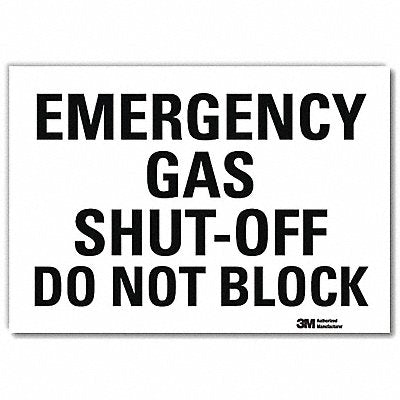 LYLE U71111RD14X10 Safety Decal 10x14in Reflective Sheeting