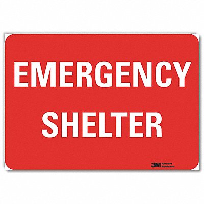 LYLE U71120RD10X7 Safety Decal 7x10in Reflective Sheeting