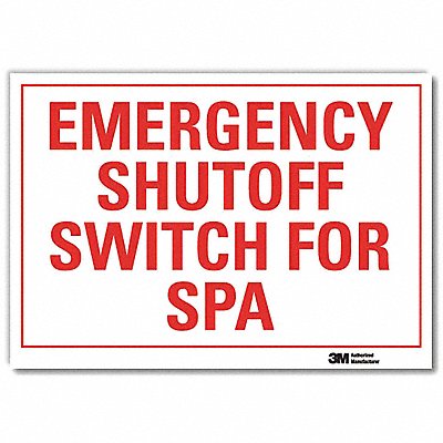 LYLE U71146RD7X5 Safety Decal 5inx7in Reflective Sheeting