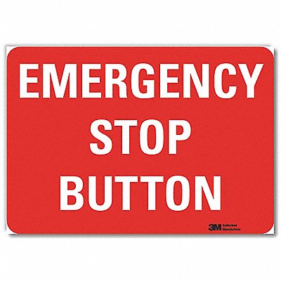 LYLE U71155RD10X7 Safety Decal 7x10in Reflective Sheeting