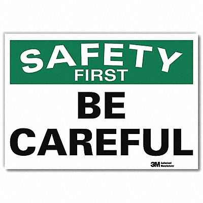LYLE U71165RD14X10 Safety Decal 10in x 14in Reflective Sheeting