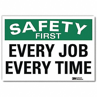 LYLE U71190RD7X5 Safety Decal 5 in x 7 in Reflective Sheeting