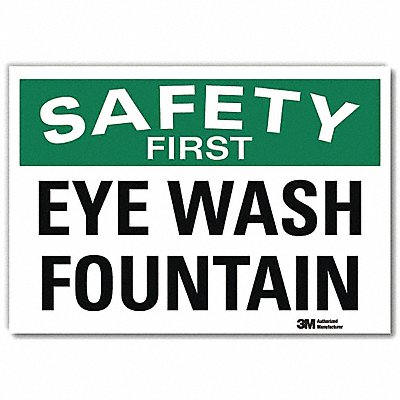 LYLE U71196RD10X7 Safety Decal 7x10in Reflective Sheeting