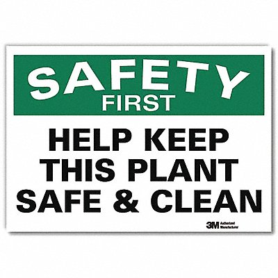 LYLE U71206RD7X5 Safety Decal 5x7in Reflective Sheeting