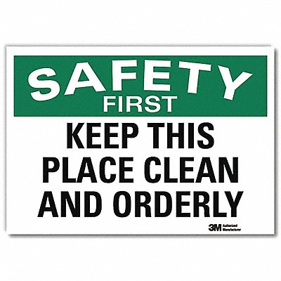 LYLE U71216RD10X7 Safety Decal 7x10in Reflective Sheeting