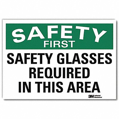 LYLE U71241RD10X7 Safety Sign 7inx10in Reflective Sheeting
