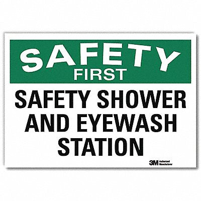 LYLE U71245RD10X7 Safety Decal 7x10in Reflective Sheeting