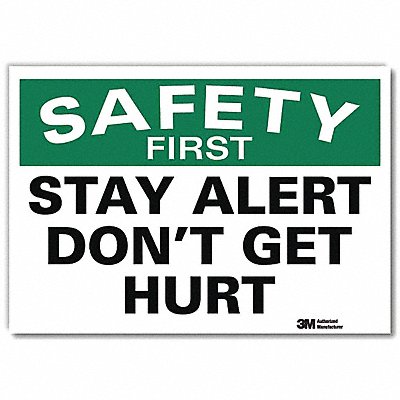 LYLE U71250RD7X5 Safety Decal 5 in x 7 in Reflective Sheeting