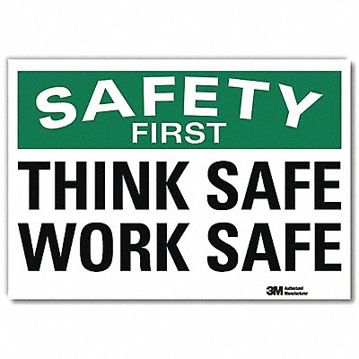 LYLE U71255RD7X5 Safety Decal 5inx7in Reflective Sheeting