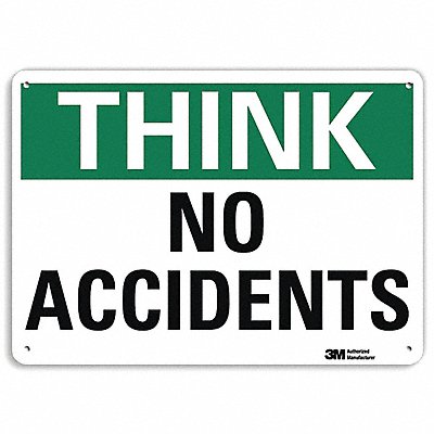LYLE U71304NP14X10 Safety Sign 10 in x 14 in Plastic