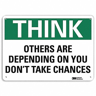 LYLE U71307RA10X7 Safety Sign 7 in x 10 in Aluminum