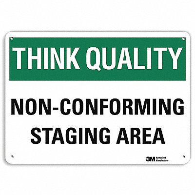 LYLE U71317RA10X7 Safety Sign 7 in x 10 in Aluminum
