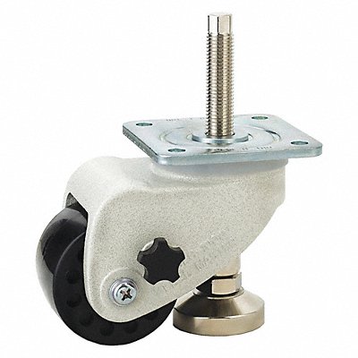 GRAINGER WMLC1000FSB Leveling Plate Castor Swivel 2200 lb.