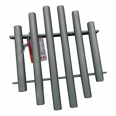GRAINGER 34TA40 Magnetic Grate Round Rare Earth 14in dia