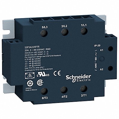 SCHNEIDER SSP3A250BD SolStateRelay In4-32VDC Out48-530VAC SCR