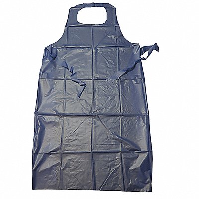 WEST CHESTER PROTECTIVE GEAR UE6B45 Bib Apron 45inLx36inW Blue 6 mil PK12