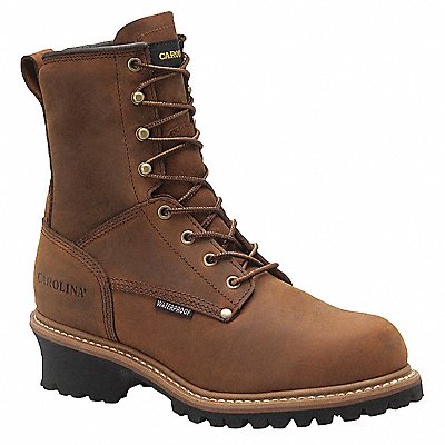 CAROLINA SHOE CA5821 Logger Boot EEEE 8 1/2 Brown PR