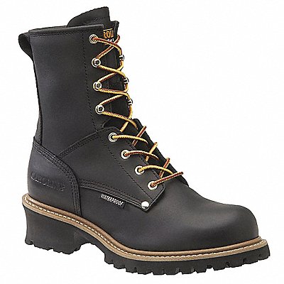 CAROLINA SHOE CA8823 Logger Boot D 8 Black PR