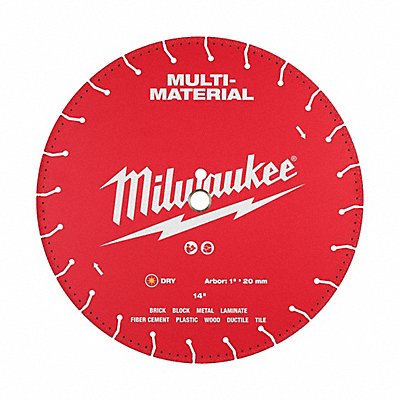 MILWAUKEE 49939614 Diamond Saw Blade Diam 14 Arbor 1
