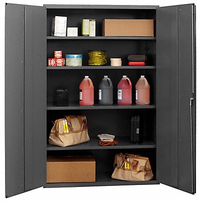 DURHAM MFG 35024S95 Storage Cabinet 72 x48 x24 Grey 4Shlv