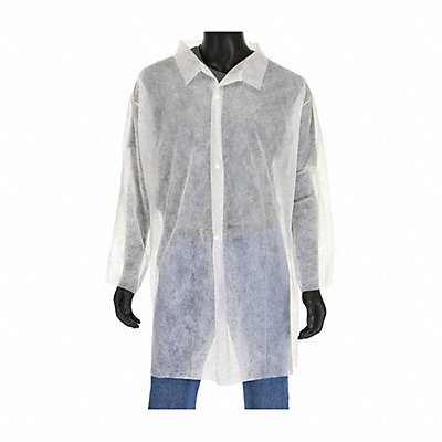 WEST CHESTER PROTECTIVE GEAR 3511M Disposable Laboratory Coat M PP 22g PK30