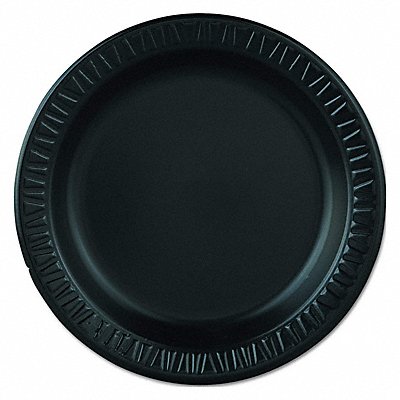 DART 9PBQR Disposable Foam Plate 9 in Black PK500