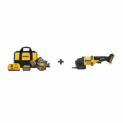 DEWALT DCS578X2DCG418B Circular Saw Kit Cordless 5800 RPM