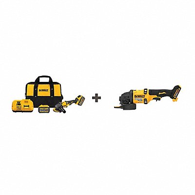 DEWALT DCG418X2DCG418B Cordless Angle Grinder Kit 60V 9000 RPM