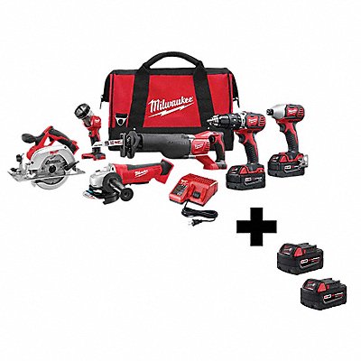 MILWAUKEE 26962600000000 Cordless Combination Kit 18V 6 Tools