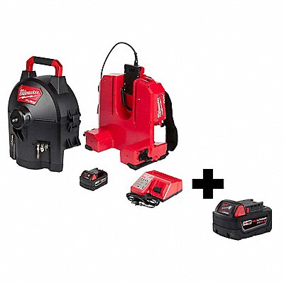 MILWAUKEE 2775E21148111850 Drain Gun Kit Max Run 100 ft 18V 5.0 Ah