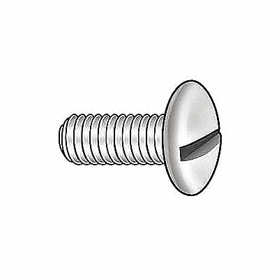 GRAINGER U248610130075 MS #6-32 Zinc Plated 3/4L SLT 100PK