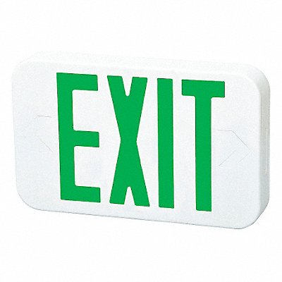 FULHAM FHEX20WGEM Exit Sign LED Green Letter7-1/4 in H